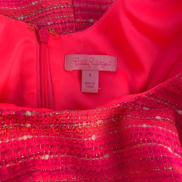 Lilly Pulitzer Womens Pink Tweed Dress - Picture 5 of 6